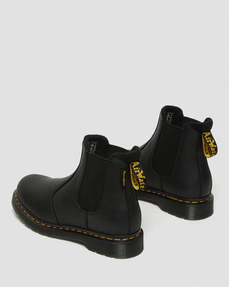 Black Men's Dr Martens 2976 Warmwair Leather Ankle Boots | CA 429MQZ